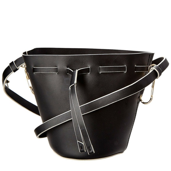 ZAC POSEN Belay Black Mini Drawstring Crossbody - Picture 3 of 6